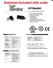 (5) Dual +5 V & +12 V High Efficiency DC Switching Power Supplies [UL CE Listed]