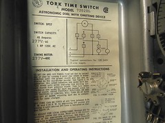 NEW Tork Time Control Timer 7202Z Double Pole single throw 40a per pole
