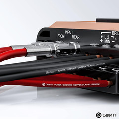GearIT 10 Gauge Wire (50ft Each – 10 – Black/Red), Black/Red