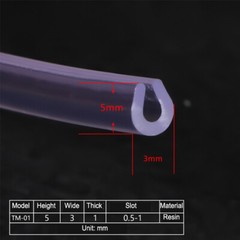 U-profile / L-profile Edging Trim Seal Glass Table Chair Edge Protector Strip