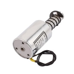 DC 12V 10mm 4-8Kg Pull Type 2 Wired Spring Plunger Solenoid Electromagnet