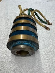 slip ring, industrial, 4 pole, 4” dia. rotor, 4-14 awg lugs