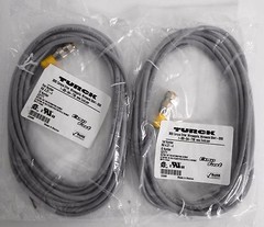 Turck RK 4.2T-4 U2171 Eurofast M12 2-Wire Cordset 4-pin 4m (Lot of 2)