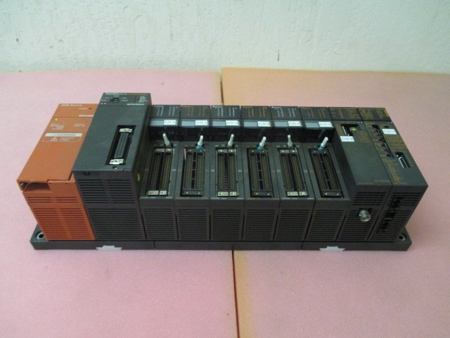 Mitsubishi Q2ASHCPU-S1 PLC Module w A1SX42 Input, A1SY42 Output, A1SJ71QE71-B2