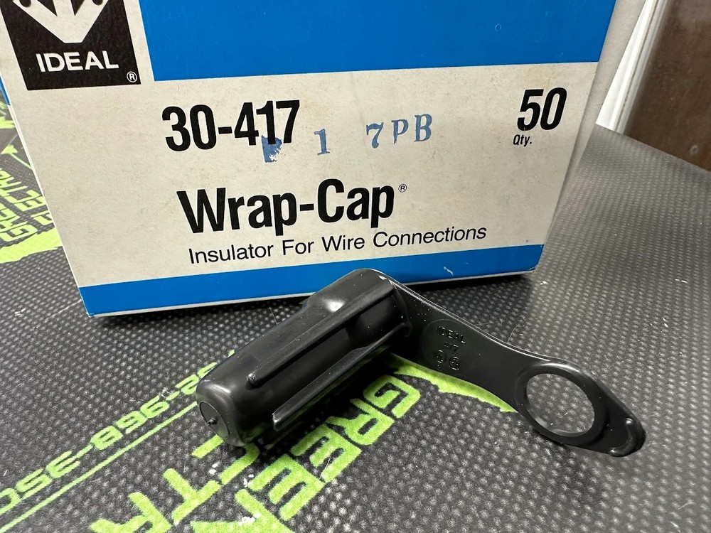 30-417 – IDEAL – BOX OF 50PCS – WRAP CAP INSULATORS FOR WIRE CONNECTIONS