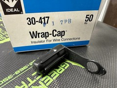 30-417 – IDEAL – BOX OF 50PCS – WRAP CAP INSULATORS FOR WIRE CONNECTIONS