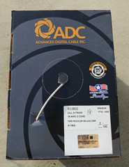 1000′ 18 AWG 2 Conductor Stranded Unshielded Plenum White Sound /Security Cable