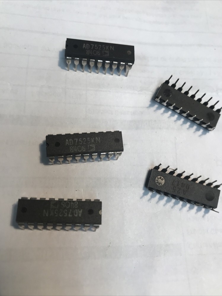 AD7525KN Int Circuits IC,D/A CONVERTER,SINGLE,3 1/2-DIGIT,CMOS,DIP,18PIN 5 Ea
