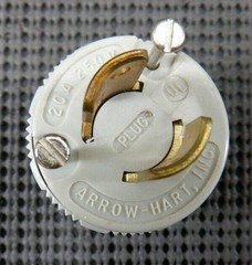 Arrow Hart 7102N Hart-Lock L2-20P 20A 250V Dead Front Plug – Lot of 2