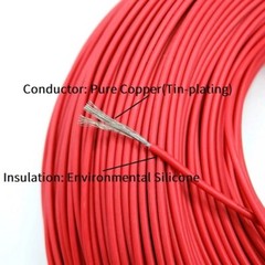 UL3135 10AWG~30AWG Silicone Rubber Cable Tinned Copper Wire High Temp 4-Colors