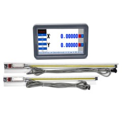 2/3 Axis DRO Digital Readout Touch Screen LCD Display + Linear Glass Scale Kit