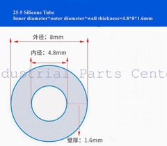 2pcs 13#/5m 14#/5m 19#/5m 16#/5m 25#/5m Peristaltic Pump Special Silicone Hose