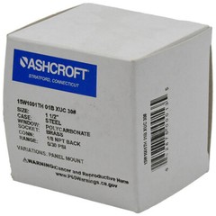 151001T01BXUC30# Ashcroft 1 1/2 Dial Gauge with Black Painted Steel -IPC