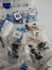 HUGE NEW 1200+ Capacitors, Resistors, etc. Electronic Components Lot