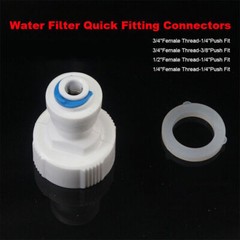 1/4″ Push Fit -1/4″ Female Thread PE Pipe Fitting Hose Quick Connector Muti-size