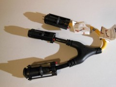 Cliplight Inc 582302 Revolutionary Extension Cord Male to Dual Female EZ Lock C