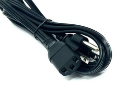 6 FT Black Power Cord Cable 3-Prong for Retro Gaming Console Arcade Machine