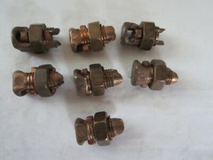 BURNDY KS15 14-8 SPLIT BOLT CONNECTOR LOT OF 7