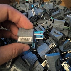 **50** CE 15 Amp 120 Volt Polarized Grounding Adapters Gray 50PCS