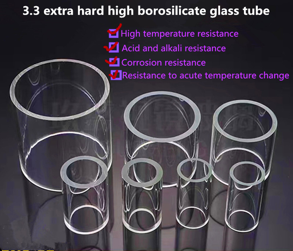 High Borosilicate Glass Tube Sight Glass Glass Viewing Cup for Chemical Pipeline