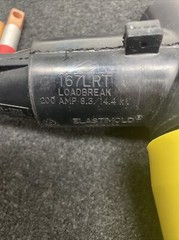 Elastimold 167LRT 8.3-14.4KV 200A BOLTED Load Break USA T&B Bushing Tap