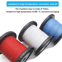 PTFE Cable Wire 26 28 30 32 34 36 38 40AWG Flexible Tinned Copper Cable UL10064