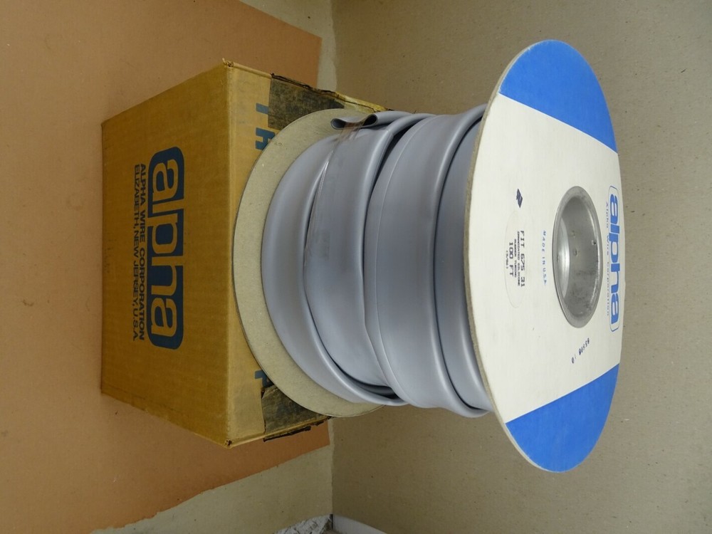 Alpha Wire Corp. Irradiated Silicone Rubber Tubing 100ft, FIT-675-31
