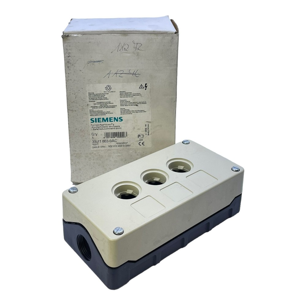 Siemens 3SB180 Control Box for Industrial Use
