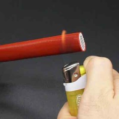 1/2/3/5m Silicone Fiberglass Tube Coated Glass Fiber Braided Fireproof Sleeve