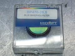 MIDWEST OPTICAL BP470-25.5 BLUE BANDPASS LENS FILTER 04200651243