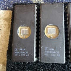 ** Quantity 5 ERASED ** Fujitsu MBM2764-25 EPROM PROM