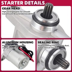 Starter for 49cc 50cc Scooter Moped 139QMB/QMA Chinese 4 Stroke GY6 starter