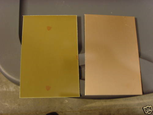 6 pcs Single Sided Copper Clad Laminate Circuit Boards FR-4, .060, 4 X 6 3 oz.