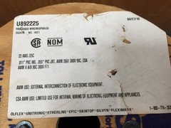SAB U892225 22 AWG 25 COND Grey Cable, Priced by Foot