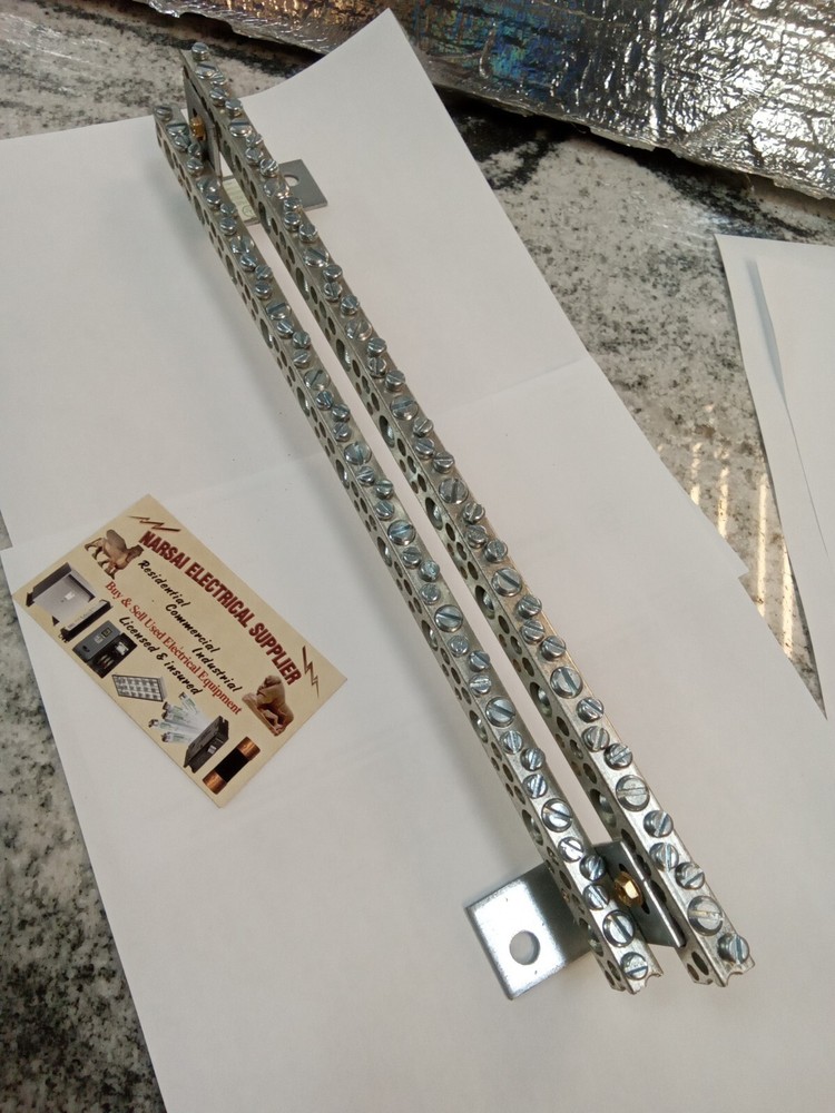 ILSCO N8108 1/0-14 2 GROUND BAR 6-14 ,AL9CU CONNECTED WITH BRACKET(12C2