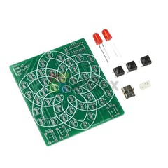 43 LED Flow Light Kit Electronic Windmill DIY Electronic Kit Soldering Practice