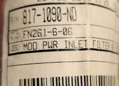 SCHAFFNER EMC INC FN261-6-06 Power Inlet Filter 6A Fused Panel Mount