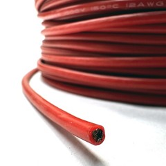 Eassan 12AWG Silicone Rubber Double Insulation Copper Wire RED+BLACK E205197 6FT