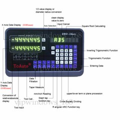 ToAuto 18″ 20″ 40″ Linear Scale 3Axis Digital Readout DRO Display Mill Kit, US