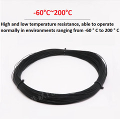 17-22AWG PTFE Silver Plated Copper Stranded Electrical Wire DIY Headphone Cable