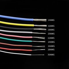 Silicone Cable Flexible Wire 10/12/14/16/18/20/22/24/26/30 AWG Various Colours