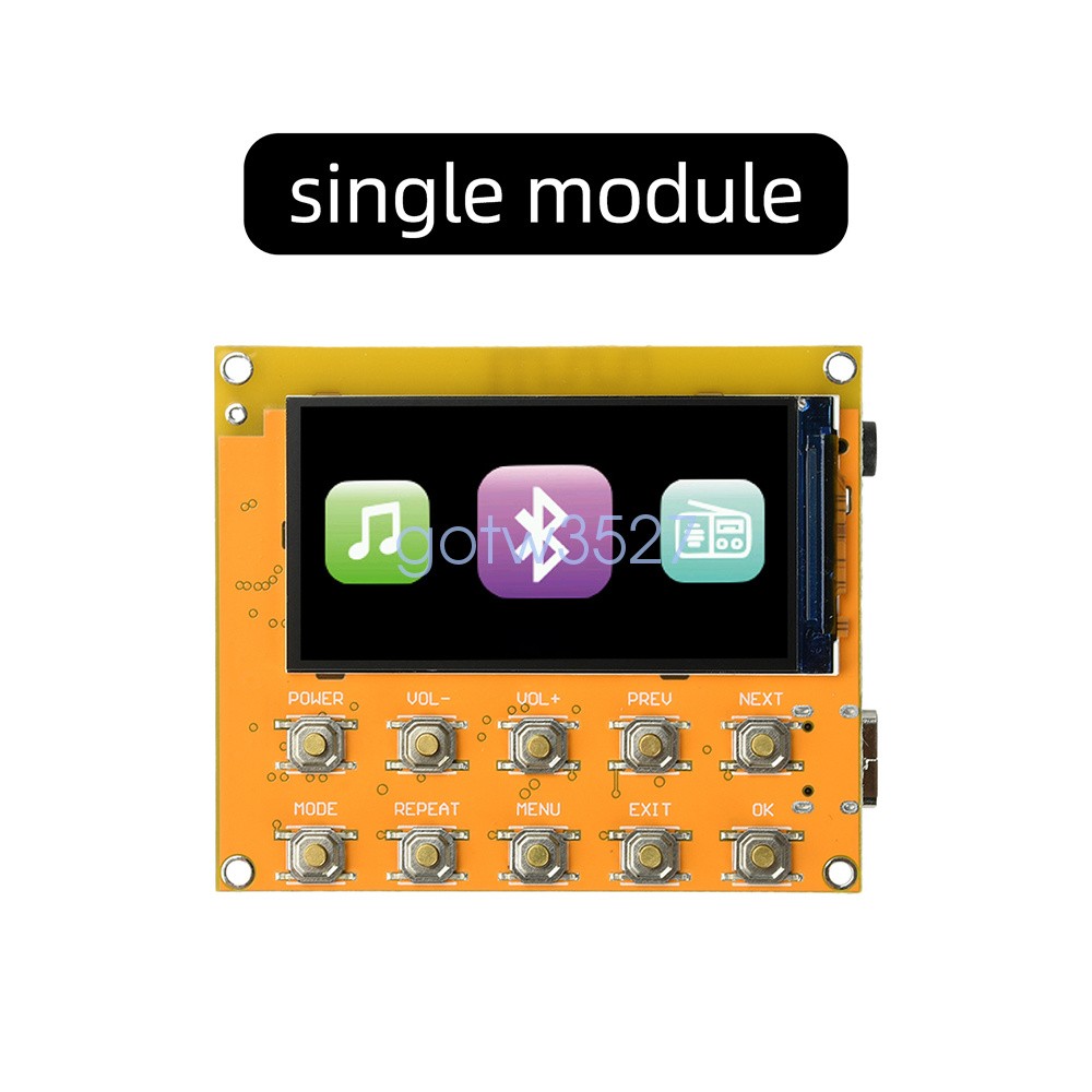 Lossless Audio Player Board TFT Color Display Bluetooth 5.3 MP3 FLAC Decoder