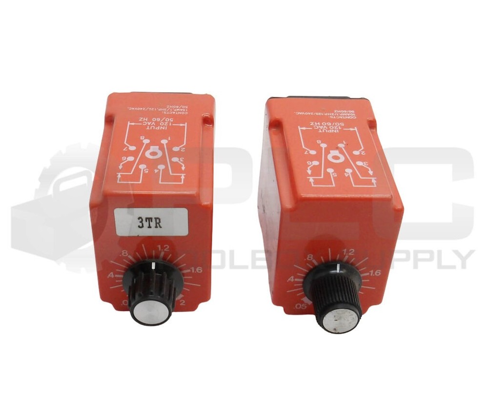 LOT OF 2 NCC S1K-2-461 SOLID STATE TIMER .05-2 SEC