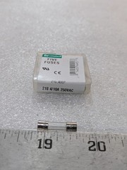 Littelfuse 218 4/10A 250VAC Glass Cartridge Fuse Slow Blow Time Delay Pack of 5