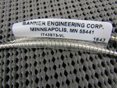 Banner Engineering IT43ST5-VL Glass Fiber Opposed Mode 1mm Dia. 96027
