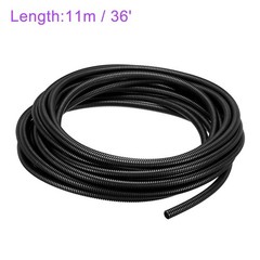 11.5mmx8.5mmx11m PP Non-Split Corrugated Tubing Indoor Outdoor