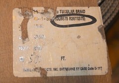3/8″ Round Tin Plated Copper Braid, QQB575R36T0375, 50ft