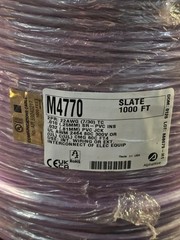 Alpha Wire M4770 1000′ Multi-Pair Cable – Foil Shield – 22 AWG 2 Pair Slate Gray