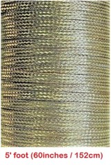 5′ (60″/152cm) x 0.35″ Copper Ground Strap, Tin Plated, Cable/Wire, Flat Braided