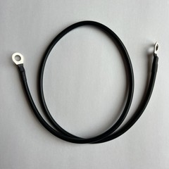 Black 5 AWG Gauge Copper Battery Cable 3 Foot 1/2 Inch Truck RV Solar